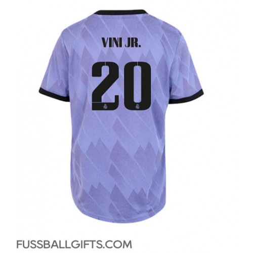 Real Madrid Vinicius Junior #20 Fußballbekleidung Auswärtstrikot Damen 2022-23 Kurzarm